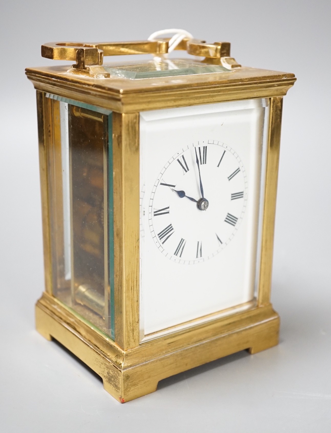 A brass carriage timepiece